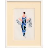 SONIA DELAUNAY 'Fashion Pochoir V', printed by Jacomet, 1969, limited edition 650.