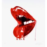 SARA POPE 'Naughty lips', glicée digital print, 2010, signed in pencil, limited edition 57/100,