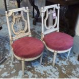 SIDE CHAIRS, a pair,