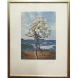 SALVADOR DALI, 'The Ship' lithograph, signed in the plate, numbered MCLXXXIII, MM, with blind stamp,