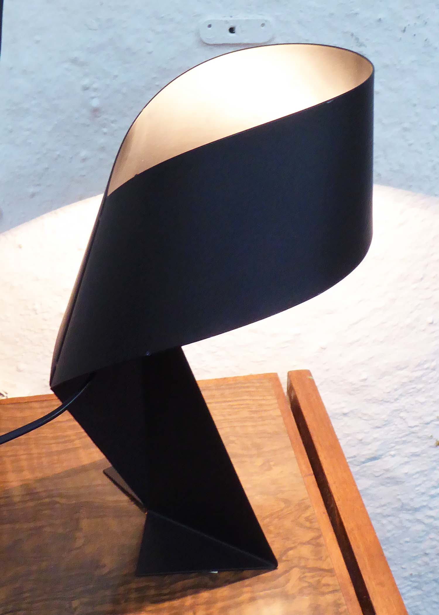 HABITAT RIBBON LAMP, black finish, 35cm H.