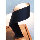 HABITAT RIBBON LAMP, black finish, 35cm H.