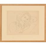 HENRI MATISSE 'Portrait of a woman in profile i11', collotype, 1943, limited edition 950,