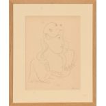 HENRI MATISSE 'Portrait of a woman in profile 09', collotype, 1943, limited edition 950,