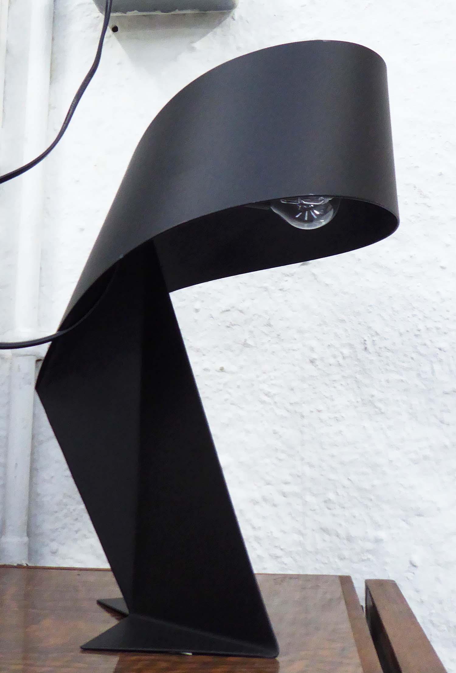 HABITAT RIBBON LAMP, black finish, 35cm H. - Image 2 of 2