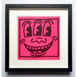 KEITH HARING COLOUR LITHOGRAPH, published by Tony Shafrazi gallery, 1982, New York,