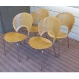 TRINIDAD CHAIRS, a set of four, by Nanna Ditzel 1993, 83cm H.