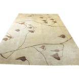 AMY KENT RUG, 333cm x 246cm, all over floral ivy design.