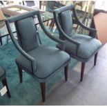 MUNNA CORSET DINING CHAIRS, A set of six, 60cm x 60cm x 94cm.