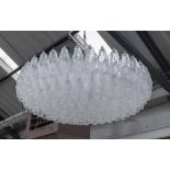 VENINI MANNER MURANO POLIDRI CHANDELIER,