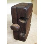 BRIAN WILSHIRE (Contemporary British) Abstract wood sculpture, signed and dated in pencil,