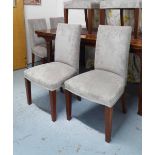 LINLEY CLASSIC DINING CHAIRS, a set of eight, by David Linley, 46cm x 55cm x 99cm H.