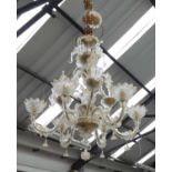 PAULY & C. COMPAGNIA VENEZIA MURANO LAMPADARIO CHANDELIER, 150cm drop.