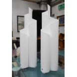 ARTEMIDE MEZZACHIMERA TABLE LAMPS, a pair, by Vico Magistretti, 80cm H.