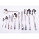 CHRISTOFLE 'ARIA' CUTLERY, ten place setting,