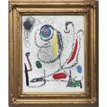 JOAN MIRO 'Forms', original lithograph, 1968, 23cm x 18cm, framed and glazed.