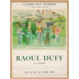 RAOUL DUFY '40 courses - Epsom', lithographic poster, 1969, galerie Paul Petrides, 73cm x 54cm,