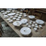 ROSENTHAL 'SHADOW ROSE' PART DINNER SERVICE, including 12 dinner plates,