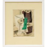 PABLO PICASSO 'Cubist composition II', pochoir, 1929, Pochoir by D Jacomet, 20cm x 16cm,