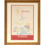 PABLO PICASSO 'Faunes et flore', lithographic poster, signed in the plate, 1960, edition 1000,