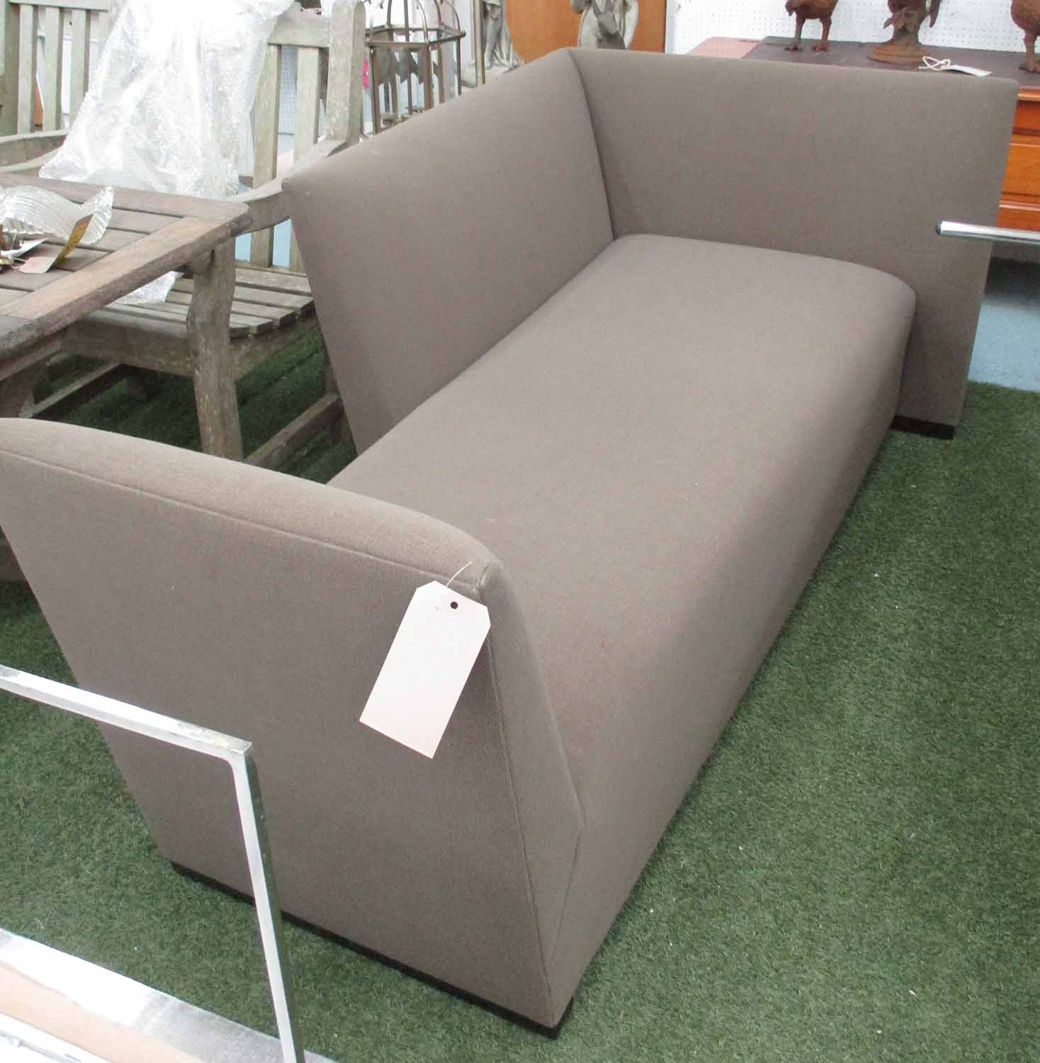 DONGIA SOFA/DAY BED, of asymmetric form, 212cm L x 78cm H x 102cm.