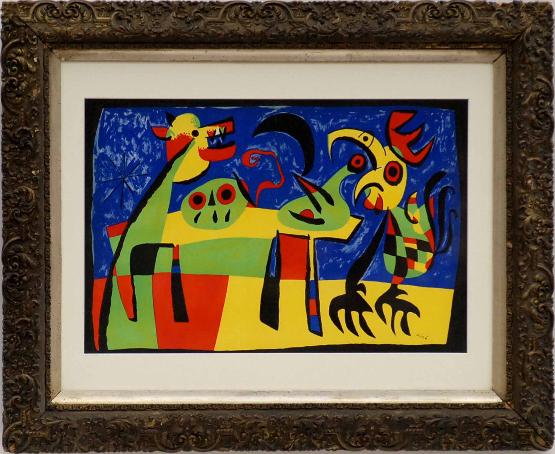 JOAN MIRO 'Dog Barking at the Moon', lithograph, signed in the plate, 1952, printed by Mourlot,