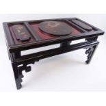 LATE 19TH CENTURY CHINESE LACQUER LOW TABLE,