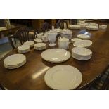 DINNER SERVICE, Royal Worcester, English fine bone china, 'Strathmore' pattern, 84 pieces.