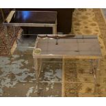 LOW TABLES, a pair, Regency style, rectangular mirror inset,