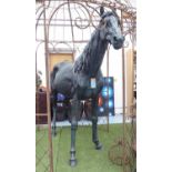 AFTER ALFRED BARYE 'HORSE' BRONZE, 290cm L x 215cm H.