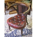 LIBRARY READING CHAIR, Regency mahogany circa 1820,