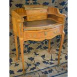 BONHEUR DU JOUR, early 20th century French satinwood,