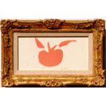 HENRI MATISSE 'Pomegranate', 1952, lithograph, ref: Mourlot, 10cm x 20cm, framed and glazed.