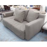 ARAM WINNY QUATTRO 175 SOFABED, by Guido Rosati, two seater, in neutral fabric on metal supports,