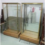 DISPLAY CABINETS, a pair,