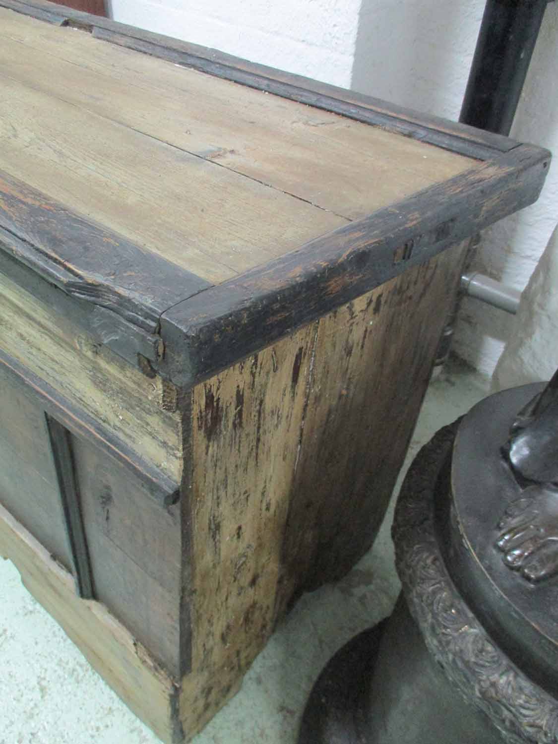 TRUNK, 18th century and later, continental pine, - Image 4 of 5