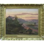 JACOBUS PELGROM 'Landscape', oil on canvas, signed lower left, 65cm x 78cm, framed.