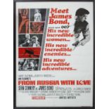 UNITED ARTISTS 'From Russia with Love', 1964, film poster, 103cm x 68cm, framed and glazed.