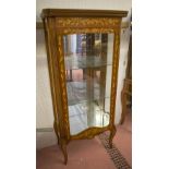 VITRINE, Dutch style marquetry, with a glazed door,