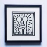 KEITH HARING 'Love', 1982, limited edition print of 2000, published by Tony Shafrazi Gallery,