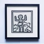 KEITH HARING 'Leaping dog', 1982, limited edition print of 2000, published by Tony Shafrazi Gallery,