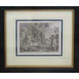 AFTER WILLIAM HOGARTH, a pair of copper plate engravings by Riepenhausen, c.