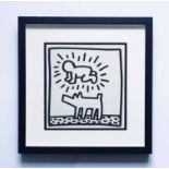 KEITH HARING 'Radiant Baby and Dog', 1982, limited edition print of 2000,