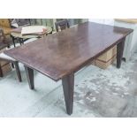 FARMHOUSE TABLE, oak with rectangular top of solid construction, 106cm D x 199cm L.
