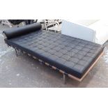 BARCELONA STYLE DAYBED, after Mies van der Rohe,