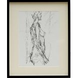 ALBERTO GIACOMETTI 'Annette Standing', lithograph, 1961, printed by Maeght, 37cm x 25cm.