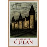 BERNARD BUFFET 'Chateau De Culan', lithographic poster, printed by Mourlot, 82cm x 53cm.