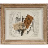 GEORGES BRAQUE 'Cubist Composition', lithograph, 1963, printed by Maeght, 37cm x 45cm.