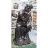 BRONZE 'THE THINKER', after Rodin, 62cm H.