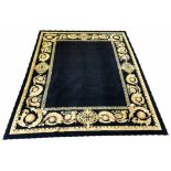 VERSACE INSPIRED TIBETAN WOOL CARPET, 299cm x 238cm.